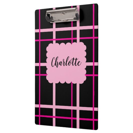 Cool Striped Pattern Klemmbrett (Links)