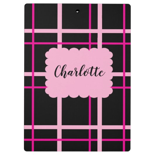 Cool Striped Pattern Klemmbrett (Rückseite)