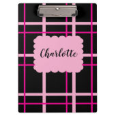 Cool Striped Pattern Klemmbrett (Vorderseite)