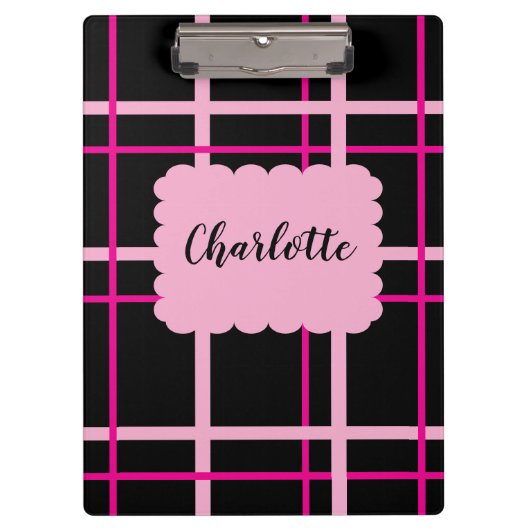 Cool Striped Pattern Klemmbrett (Vorderseite)