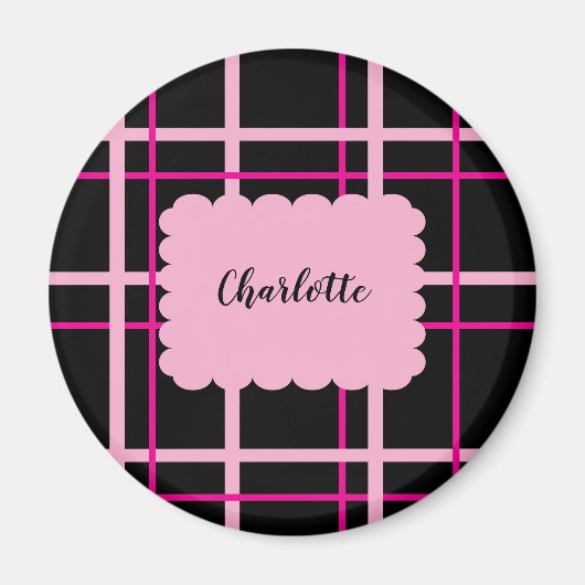 Cool Striped Pattern Magnet (Vorne)