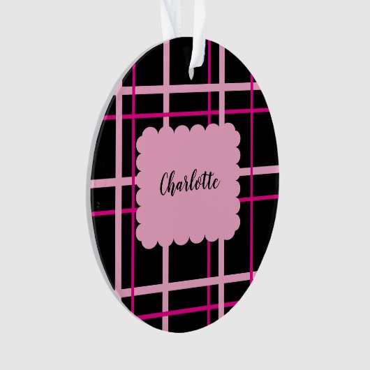 Cool Striped Pattern Ornament (Vorderseite)