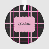 Cool Striped Pattern Ornament (Rückseite)