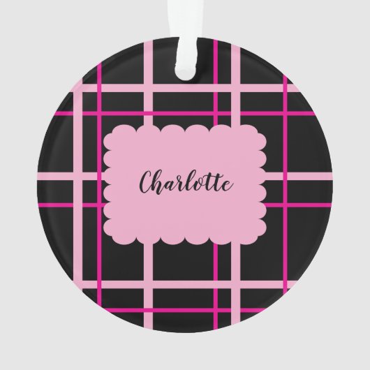 Cool Striped Pattern Ornament (Rückseite)