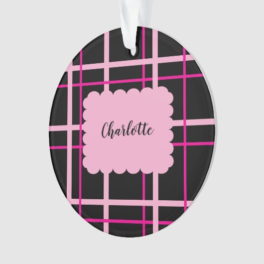 Cool Striped Pattern Ornament (Vorderseite)