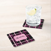 Cool Striped Pattern Rechteckiger Pappuntersetzer (Vor Ort)