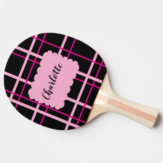 Cool Striped Pattern Tischtennis Schläger (Seitenansicht)