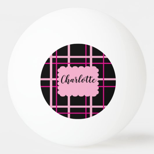 Cool Striped Pattern Tischtennisball (Rückseite)