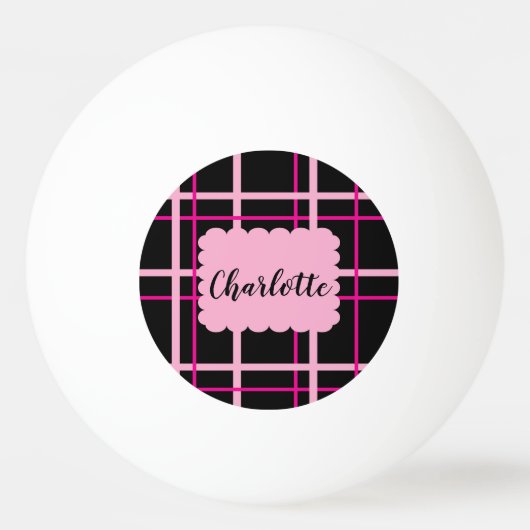 Cool Striped Pattern Tischtennisball (Rückseite)