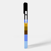 Cool Stripte benutzerdefinierte Initialen Case-Mate iPhone Hülle (Rückseite / Links)