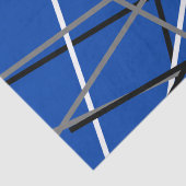 Cool Stripte Gitarre Blau Grau Schwarz Seidenpapier (Detail)