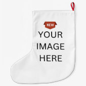 COOL! Strumpf groß - Poly gebürstet - 2 Seiten Großer Weihnachtsstrumpf (Rückseite)