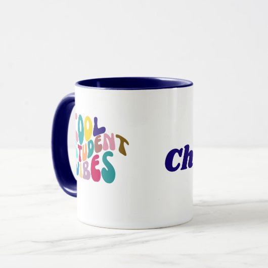 COOL STUDENT VIBES RETRO TASSE (Vorderseite Links)