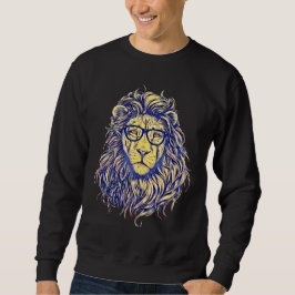 Cool Stylischer Hipster Lion Sweatshirt