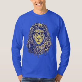 Cool Stylish Hipster Lion T - Shirt