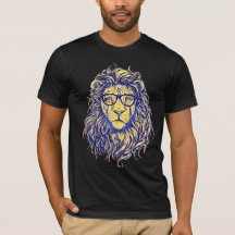 Cool Stylish Hipster Lion T - Shirt