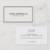 Cool Subway Til Personal Chief Catering Visitenkarte (Vorne/Hinten)