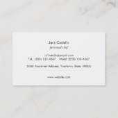 Cool Subway Til Personal Chief Catering Visitenkarte (Rückseite)