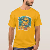 Cool Summer Sun – Retro Beach Vibes T-Shirt (Vorderseite)
