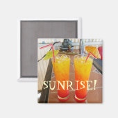 Cool Sunrise Magnet! Magnet (Vorderseite/Rückseite)