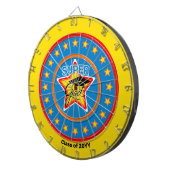 Cool Super Grad - Abschluss Dartboard personalisie Dartscheibe (Vorderseite rechts)