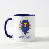 Cool Superheldlehrer Tasse (Links)