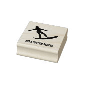 Cool Surfboard Typ Catch the Waves - eigener Text Gummistempel (Stempel)