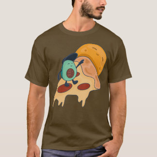 Cool Surfen Avocado auf einer Pizzaseite T-Shirt