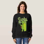 Cool Surfen Schildkröten Surfen Ozean Natur Sweatshirt (Vorne ganz)