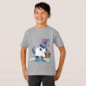 Cool T Rex Osterkorb Dinosaur Shirt Geschenk (Vorne ganz)