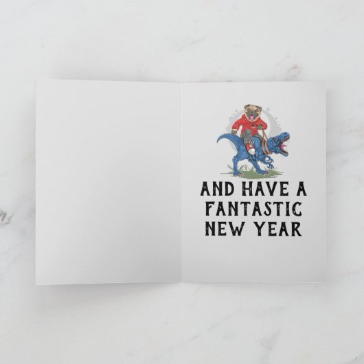 Cool T-Rex Weihnachten (Innenseite)