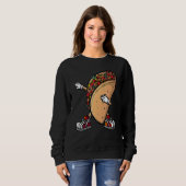 Cool Taco For Men Women Cinco De Mayo Fiesta Mexic Sweatshirt (Vorne ganz)