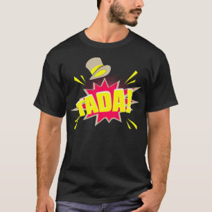 Cool Tada Magic Trick Comic Style Magicians Gesche T-Shirt