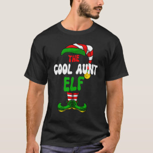 Cool Tante Elf Pajama Matching Group Weihnachten H T-Shirt