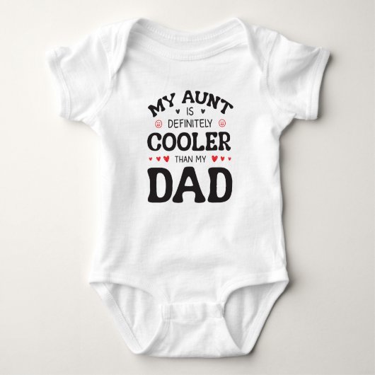 Cool Tante Funny Family Baby Strampler (Vorderseite)