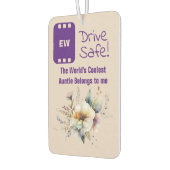 Cool Tante hinzufügen Foto-Laufwerk sicher blumens Autolufterfrischer (Links)