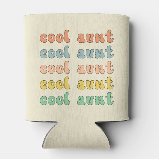 Cool Tante Modernes Retro Niedliche Geschenke für Dosenkühler (Rückseite)