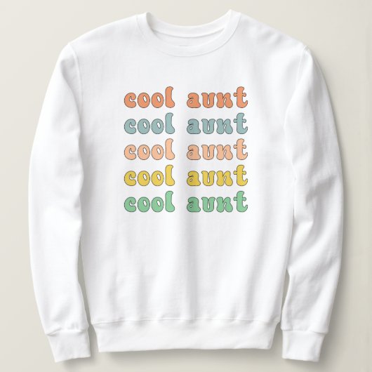 Cool Tante Modernes Retro Niedliche Geschenke für  Sweatshirt (Design vorne)