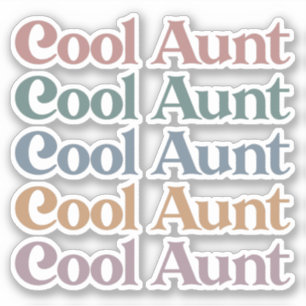 Cool Tante Retro Niedliche Geschenke für Tante Aufkleber