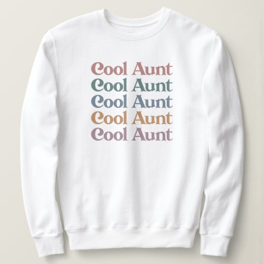 Cool Tante Retro Niedliche Geschenke für Tante Sweatshirt (Design vorne)