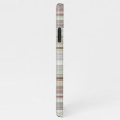 Cool Taupe Beige Dark Brown Gray Tartan Muster iPhone Hülle (Rechte Seite)