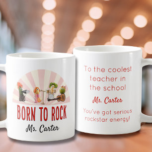 Cool Teacher Gift - Funny Rockstar Energy Kaffeetasse