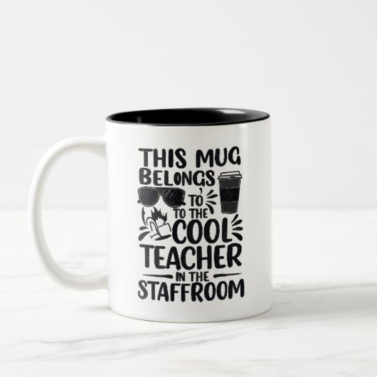 Cool Teacher Staffroom Mug Zweifarbige Tasse (Links)