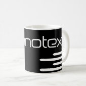 Cool Technotext Techno Text Black Kaffeetasse (VorderseiteRechts)