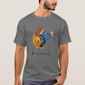Cool Teddy Bär Breakdancing T-Shirt