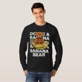Cool Teddy Bear Banana Style Banana Bear Graphic T-Shirt (Vorne ganz)