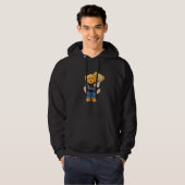 Cool Teddy Bear Boys Best Friends Style Illustrati Hoodie (Vorne ganz)