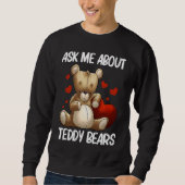 Cool Teddy Bear for Men Women Plush Stuffed Toy A Sweatshirt (Vorderseite)