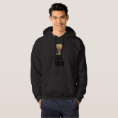 Cool Teddy Bear in Spain Style Illustration Graphi Hoodie (Vorne ganz)