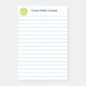 Cool Tennis Coach Lined Custom Post-it Klebezettel (Vorderseite)